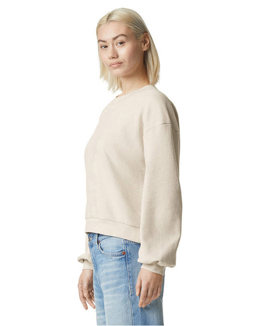 🦅American Apparel Ladies' ReFlex Fleece Crewneck Sweatshirt Effortless Branding