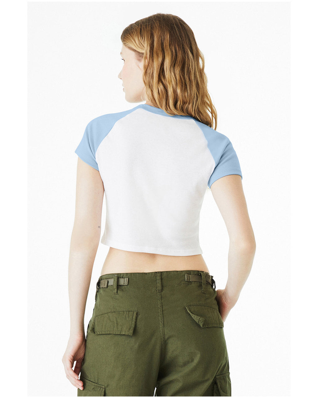 🌸BELLA + CANVAS Ladies' Micro Ribbed Raglan Baby Tee Effortless Branding