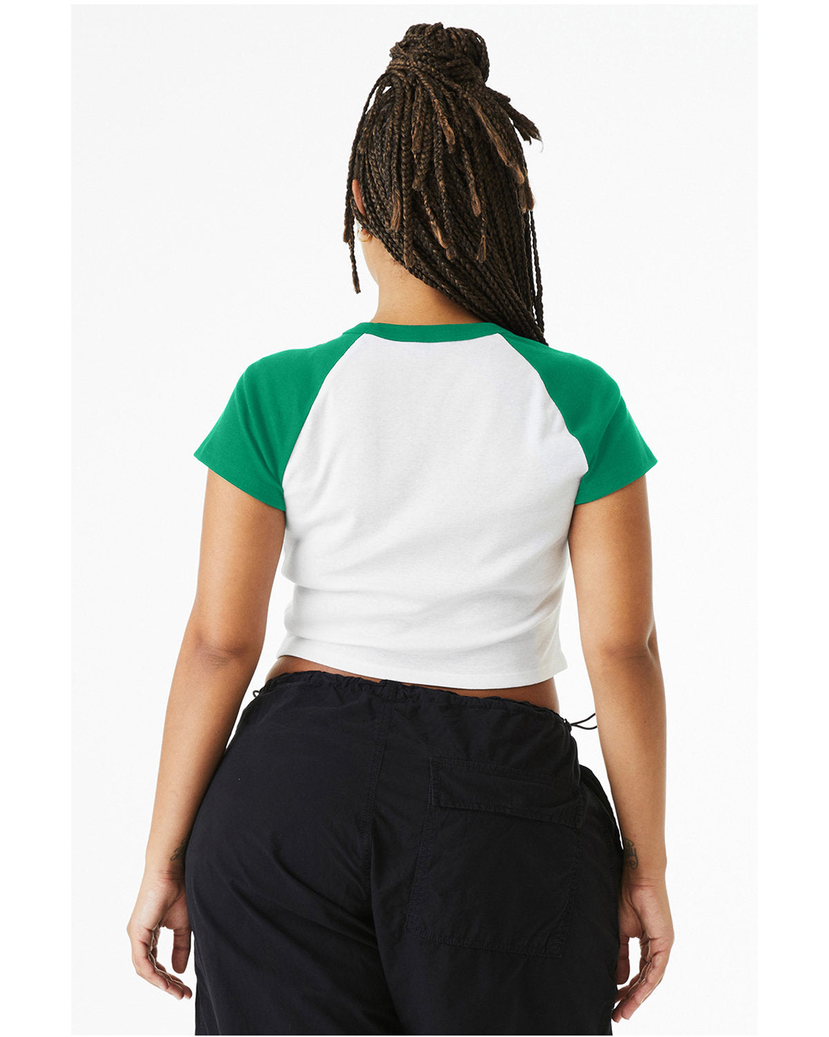 🌸BELLA + CANVAS Ladies' Micro Ribbed Raglan Baby Tee Effortless Branding