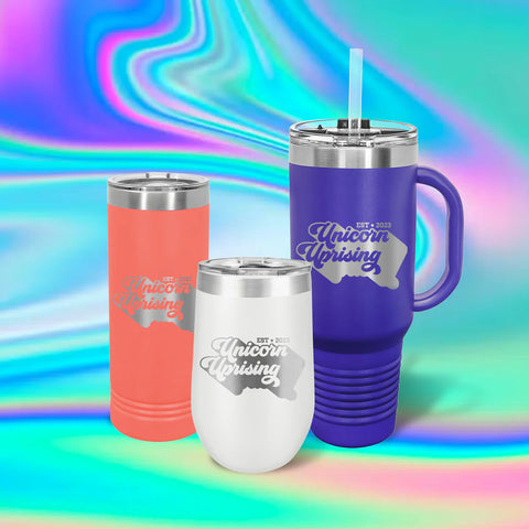 Established Unicorn Uprising Drinkware🦄🔥