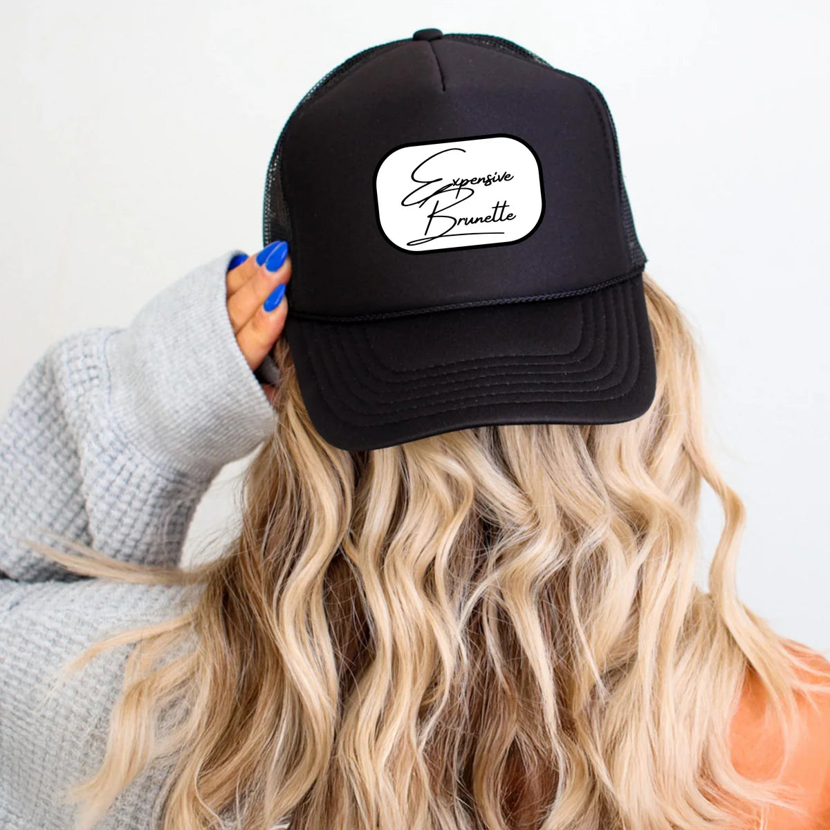 Expensive Brunette $$$ @sarahzstylz Foam Hat 👑🍸🚁 - Preorder Product Ships week of Jan 27th