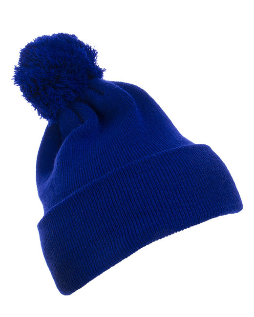 👒Yupoong Cuffed Knit Beanie with Pom Pom Hat