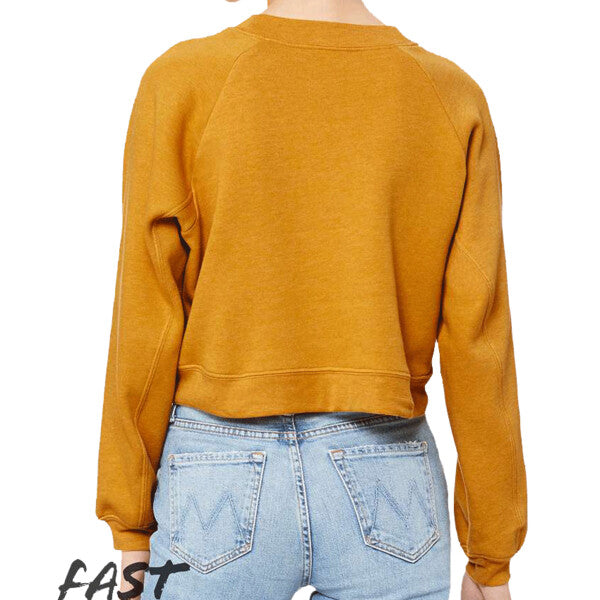 🌸BELLA + CANVAS Ladies' Raglan Pullover Fleece Effortless Branding
