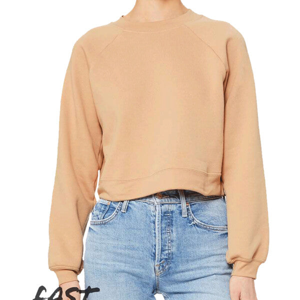 🌸BELLA + CANVAS Ladies' Raglan Pullover Fleece Effortless Branding