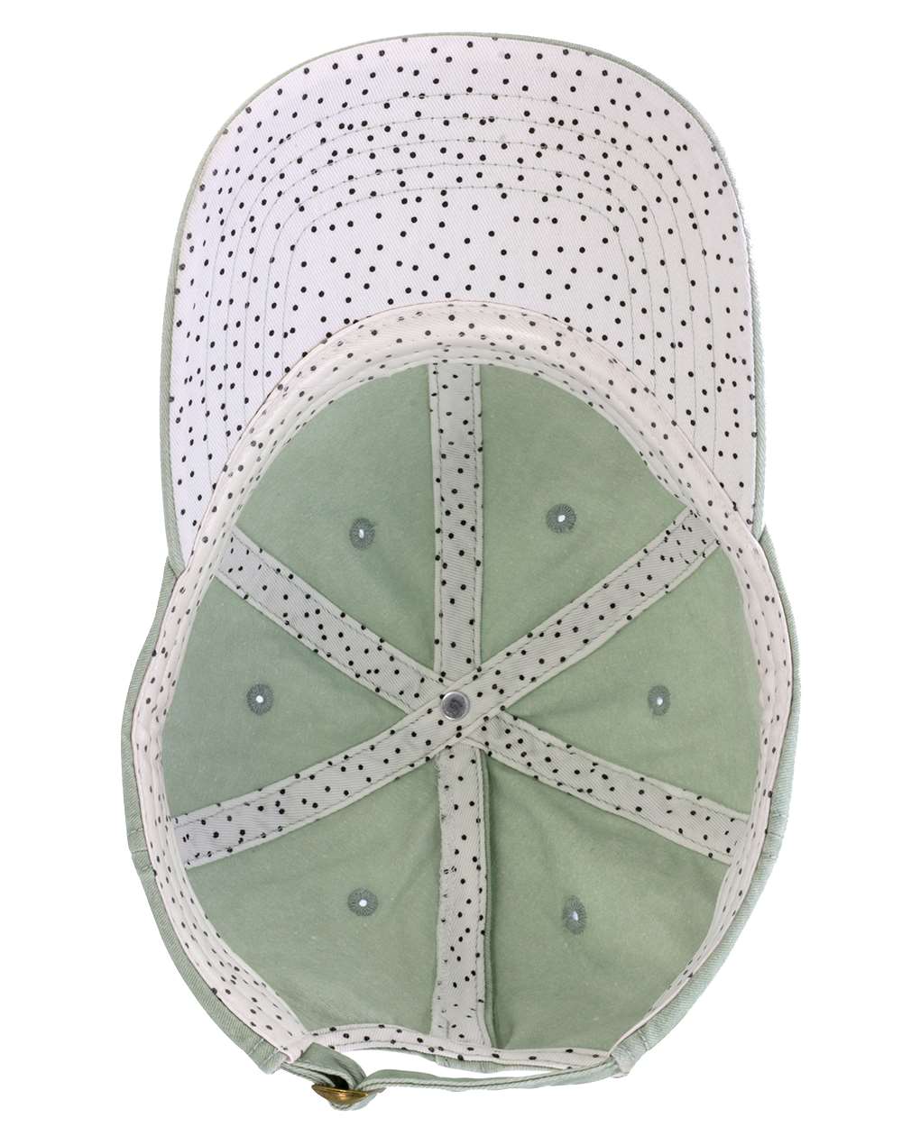 Sage/ Polka Dots