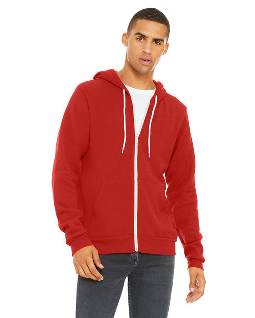 🌸BELLA + CANVAS Unisex Sponge Fleece Full-Zip Hooded Sweatshirt www.ebfakestore.com