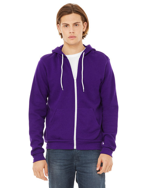 🌸BELLA + CANVAS Unisex Sponge Fleece Full-Zip Hooded Sweatshirt