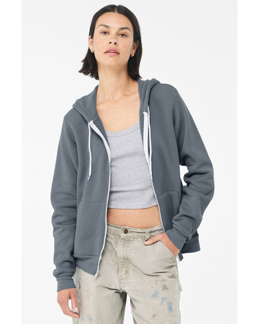 🌸BELLA + CANVAS Unisex Sponge Fleece Full-Zip Hooded Sweatshirt