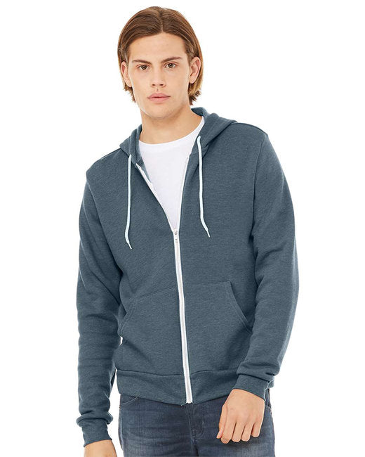 🌸BELLA + CANVAS Unisex Sponge Fleece Full-Zip Hooded Sweatshirt