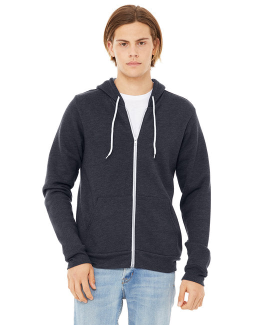 🌸BELLA + CANVAS Unisex Sponge Fleece Full-Zip Hooded Sweatshirt