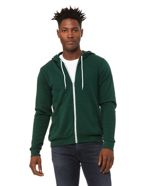 🌸BELLA + CANVAS Unisex Sponge Fleece Full-Zip Hooded Sweatshirt www.ebfakestore.com