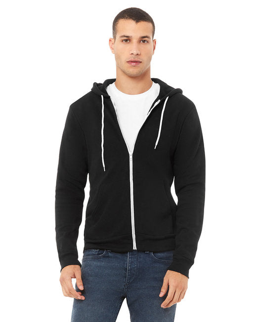 🌸BELLA + CANVAS Unisex Sponge Fleece Full-Zip Hooded Sweatshirt www.ebfakestore.com