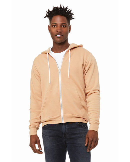 🌸BELLA + CANVAS Unisex Sponge Fleece Full-Zip Hooded Sweatshirt