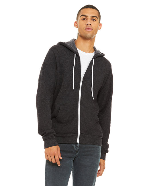 🌸BELLA + CANVAS Unisex Sponge Fleece Full-Zip Hooded Sweatshirt www.ebfakestore.com