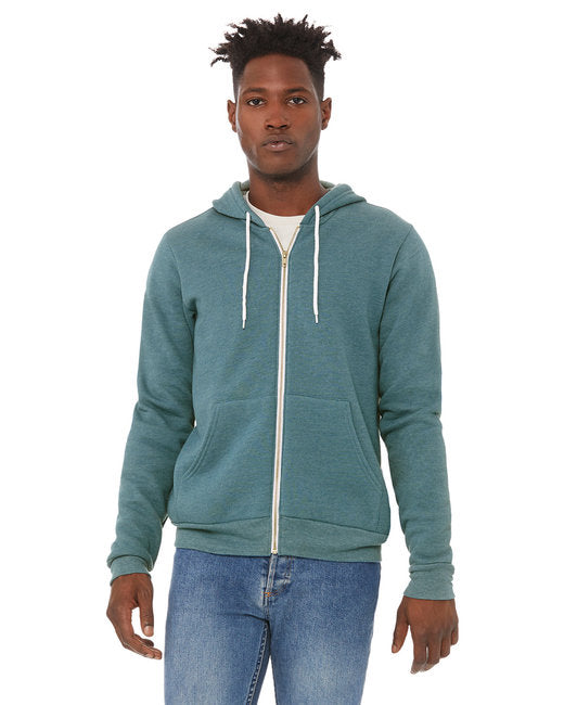 🌸BELLA + CANVAS Unisex Sponge Fleece Full-Zip Hooded Sweatshirt www.ebfakestore.com