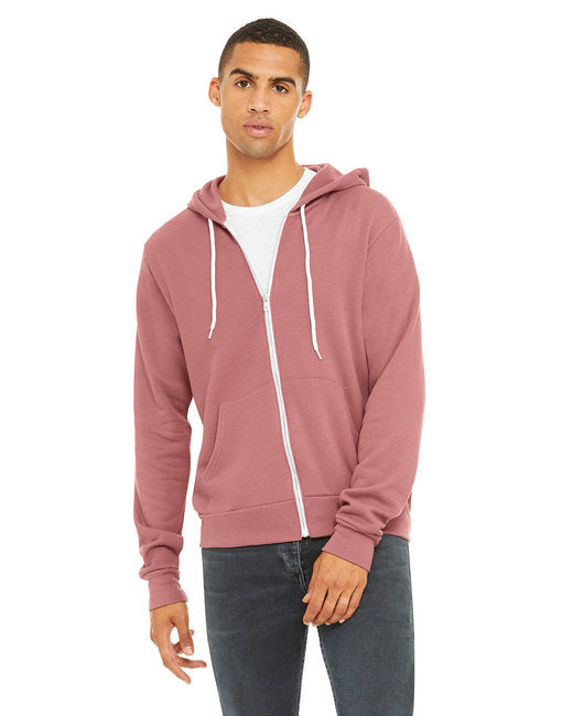 🌸BELLA + CANVAS Unisex Sponge Fleece Full-Zip Hooded Sweatshirt