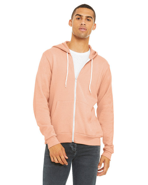 🌸BELLA + CANVAS Unisex Sponge Fleece Full-Zip Hooded Sweatshirt