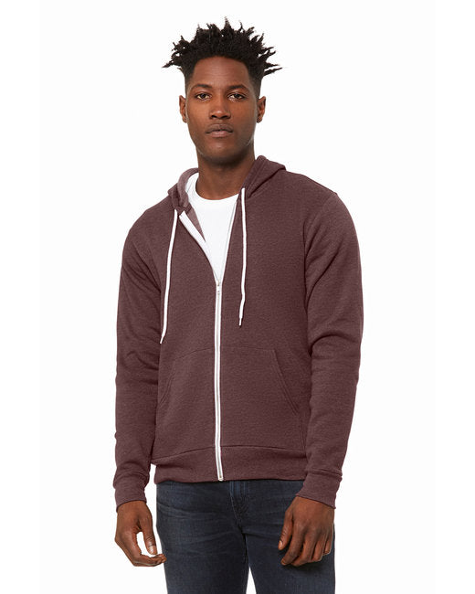 🌸BELLA + CANVAS Unisex Sponge Fleece Full-Zip Hooded Sweatshirt www.ebfakestore.com