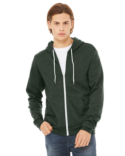 🌸BELLA + CANVAS Unisex Sponge Fleece Full-Zip Hooded Sweatshirt