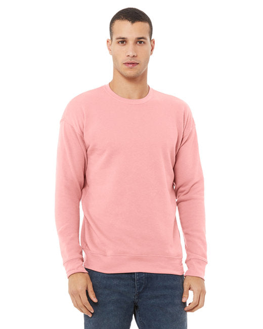 🌸BELLA + CANVAS Unisex Drop Shoulder Fleece Crew Sweatshirts