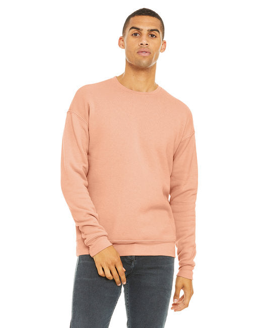 🌸BELLA + CANVAS Unisex Drop Shoulder Fleece Crew Sweatshirts