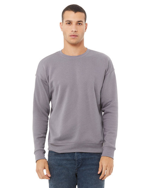 🌸BELLA + CANVAS Unisex Drop Shoulder Fleece Crew Sweatshirts