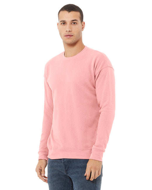 🌸BELLA + CANVAS Unisex Drop Shoulder Fleece Crew Sweatshirts