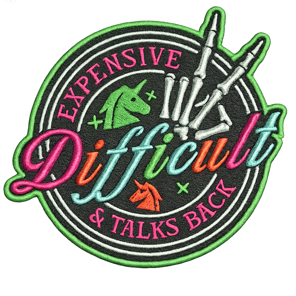 Expensive, Difficult & Talks Back Iron-On Patch