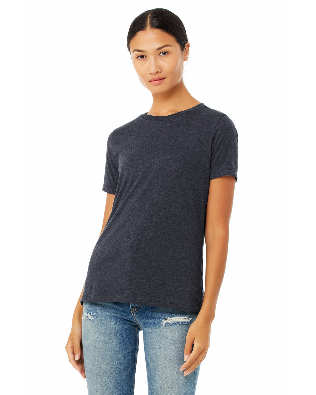 🌸BELLA + CANVAS Ladies' Relaxed Heather CVC Short-Sleeve T-Shirt