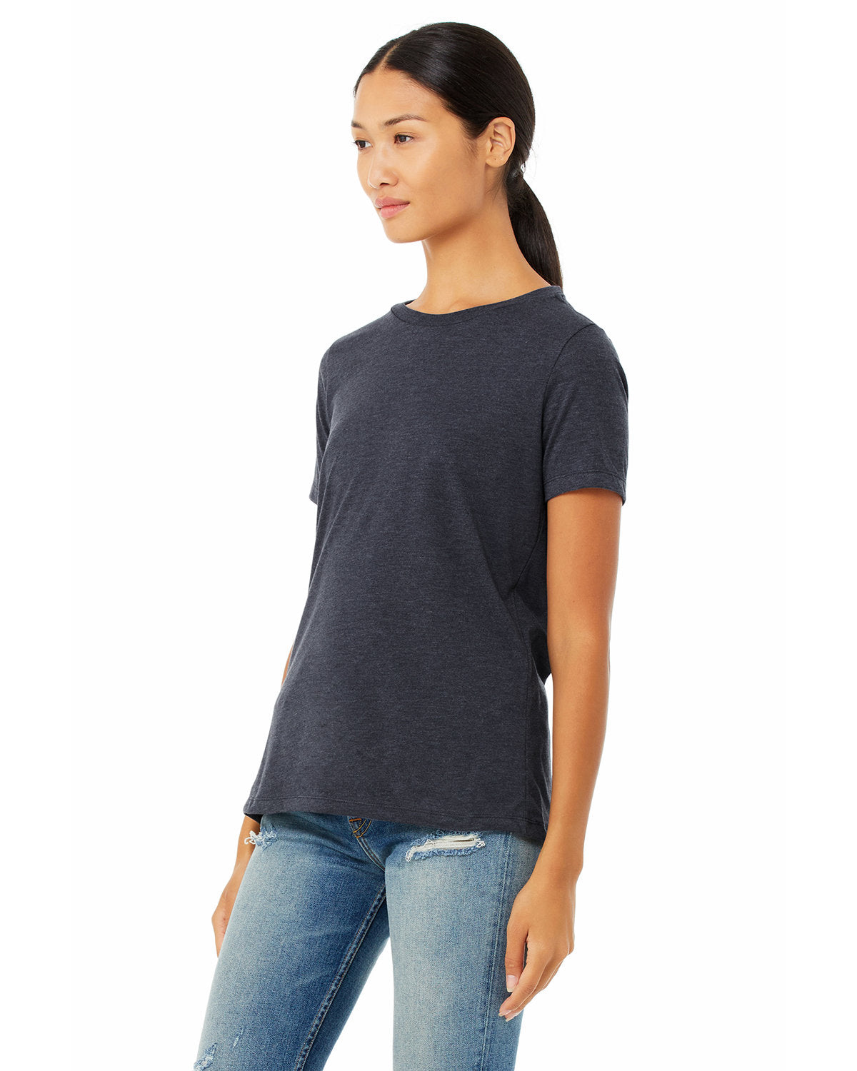 🌸BELLA + CANVAS Ladies' Relaxed Heather CVC Short-Sleeve T-Shirt