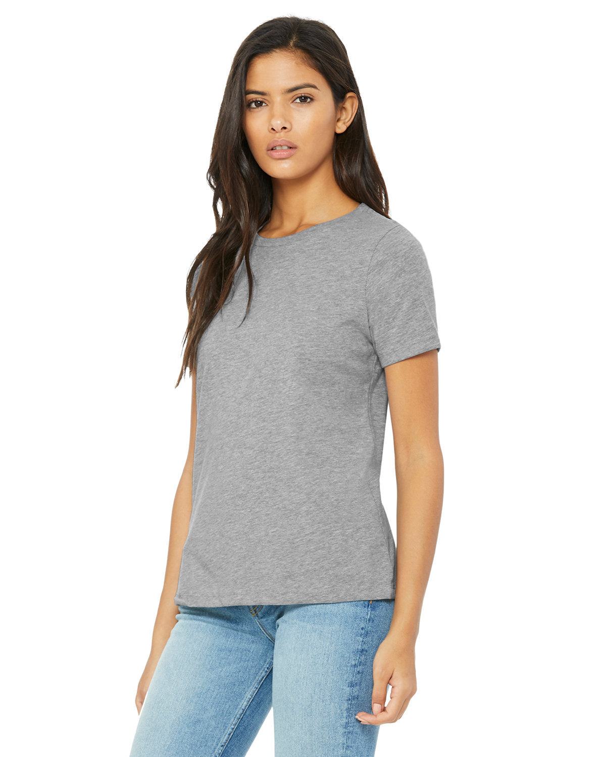 🌸BELLA + CANVAS Ladies' Relaxed Heather CVC Short-Sleeve T-Shirt