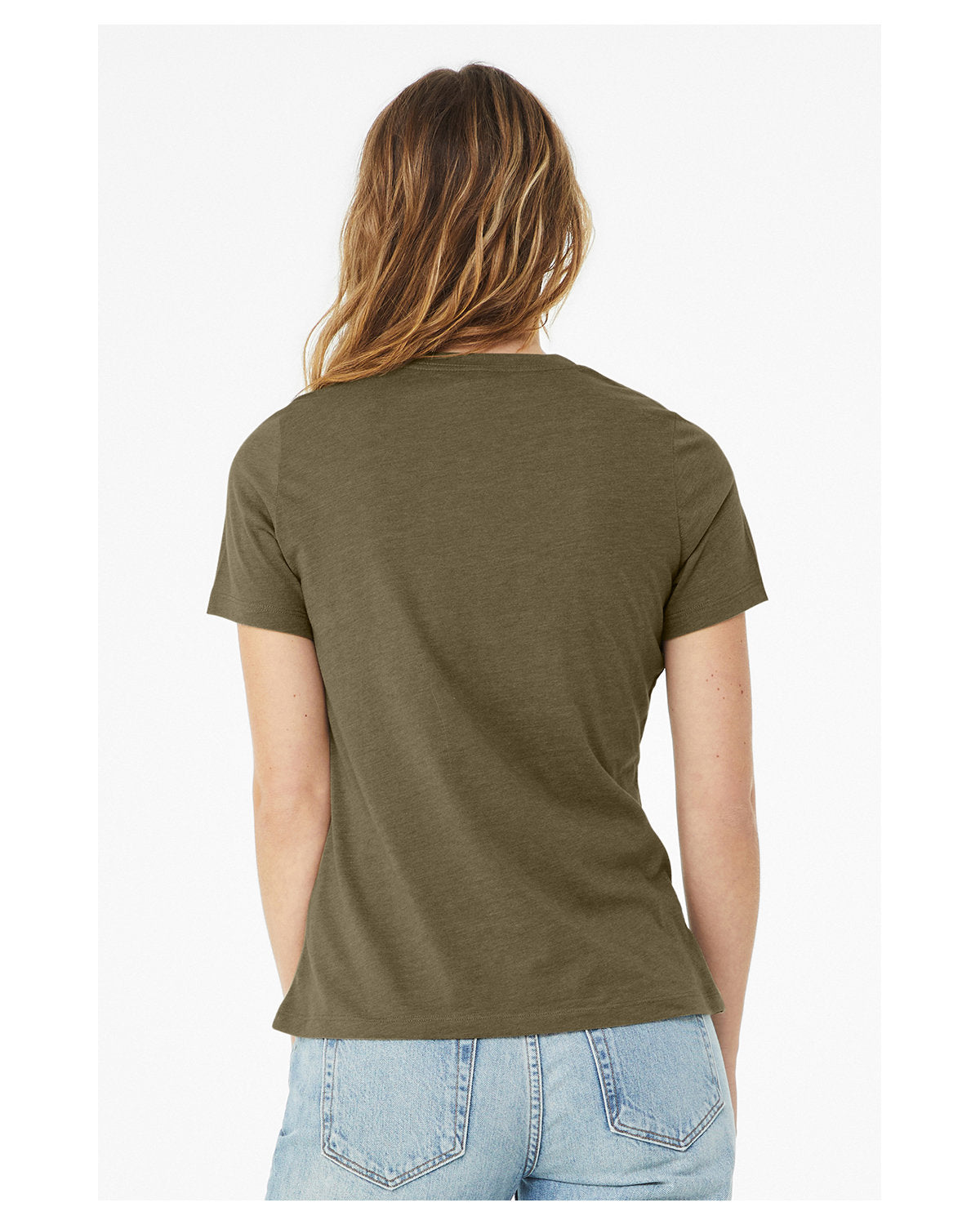 🌸BELLA + CANVAS Ladies' Relaxed Heather CVC Short-Sleeve T-Shirt