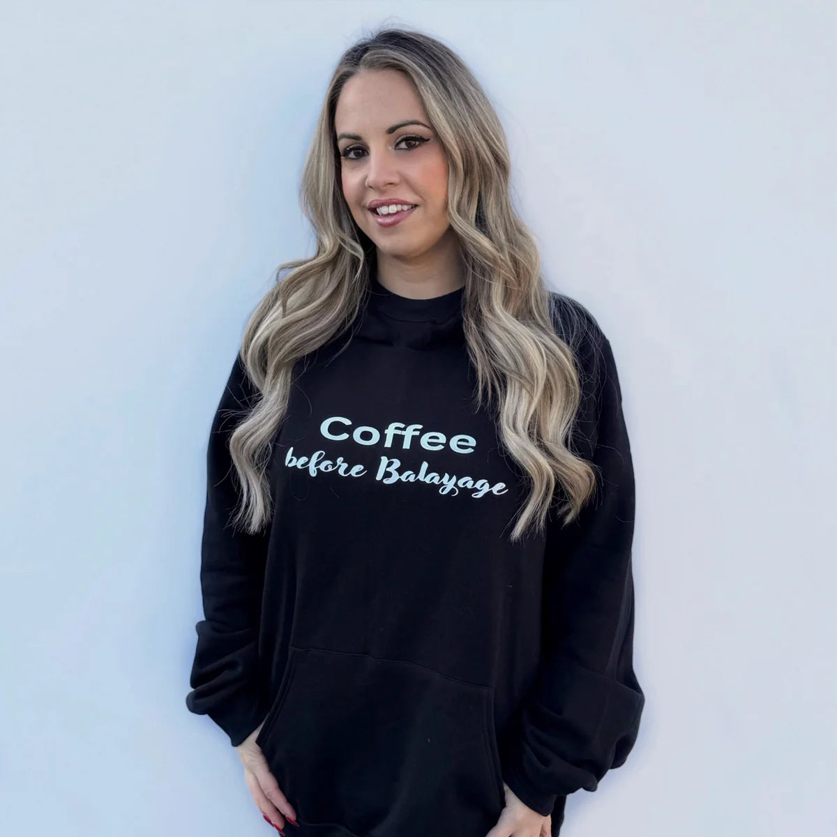 Coffee Before Balayage @sarahzstylz Hoodie ☕⏰ - Preorder Product Ships week of Jan 27th