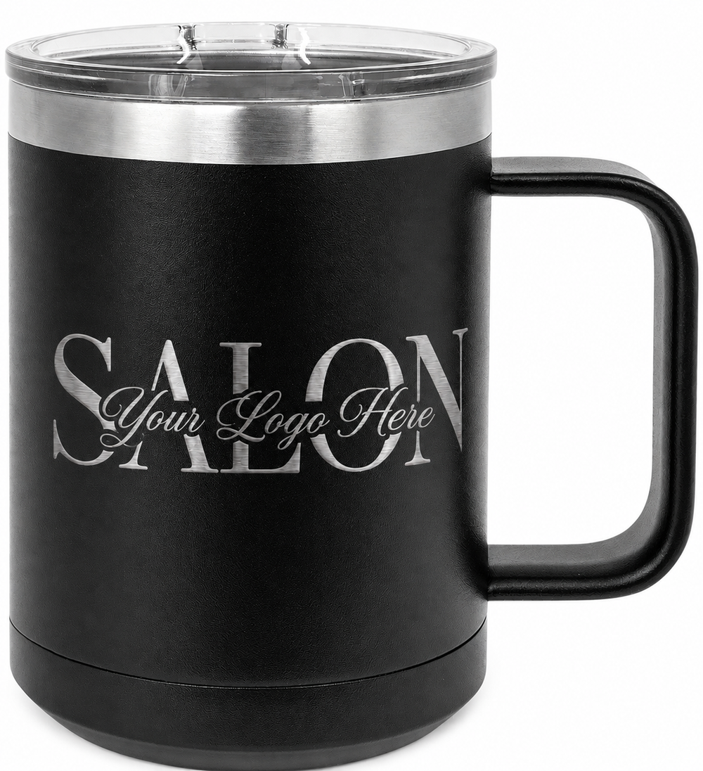 Custom Laser Engraved 15oz Coffee Mug by Polar Camel