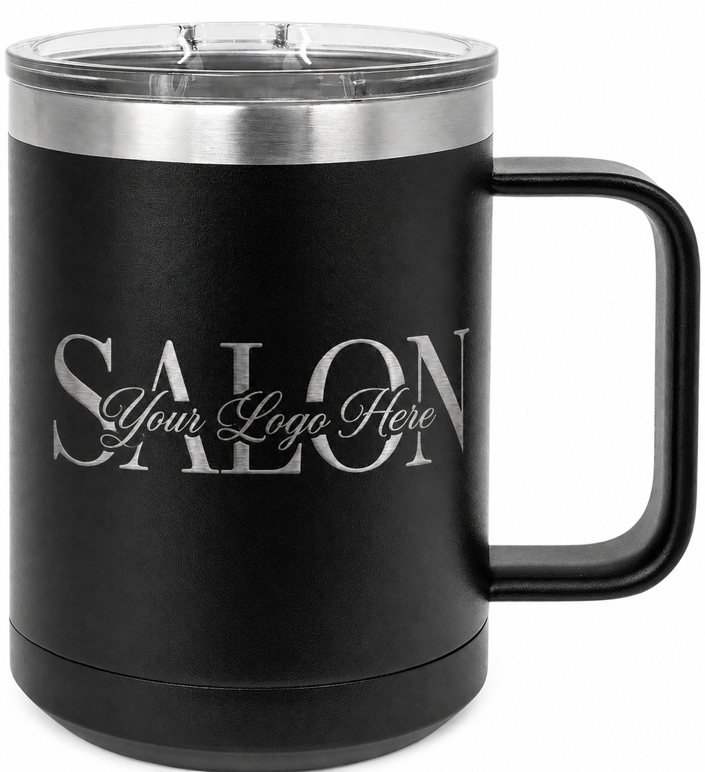 Custom Laser Engraved 15oz Coffee Mug by Polar Camel