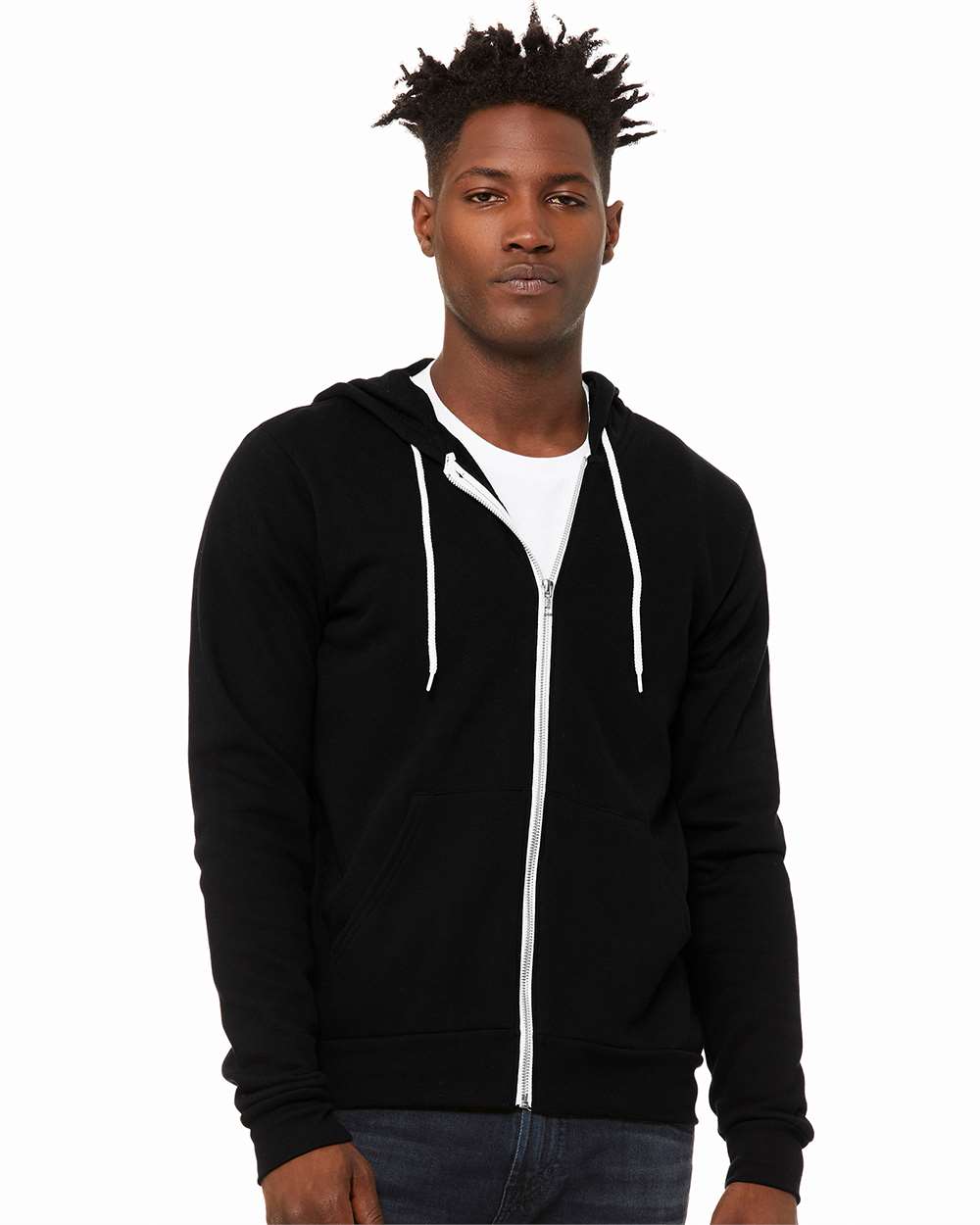 🌸BELLA + CANVAS Unisex Sponge Fleece Full-Zip Hooded Sweatshirt www.ebfakestore.com