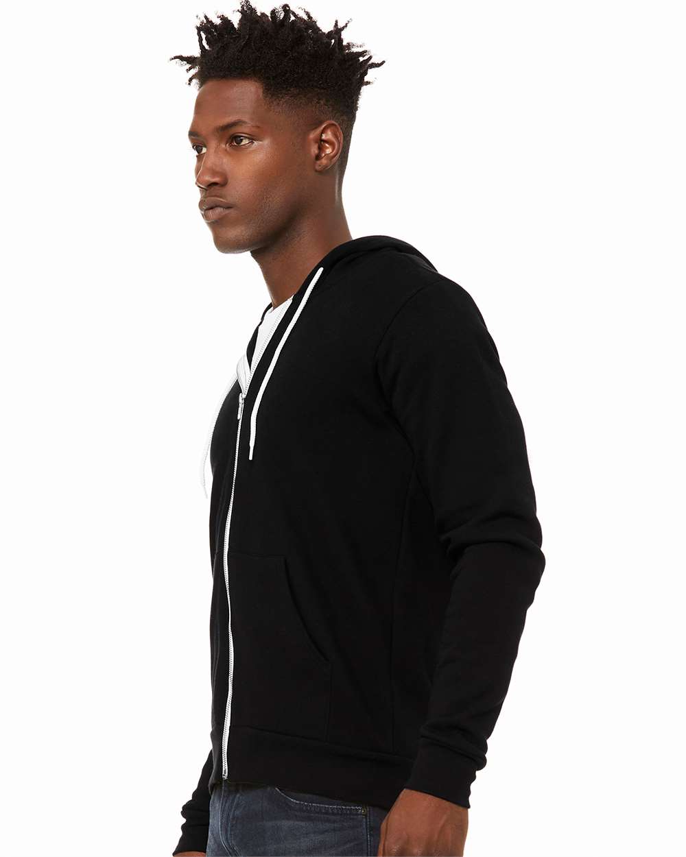 🌸BELLA + CANVAS Unisex Sponge Fleece Full-Zip Hooded Sweatshirt www.ebfakestore.com