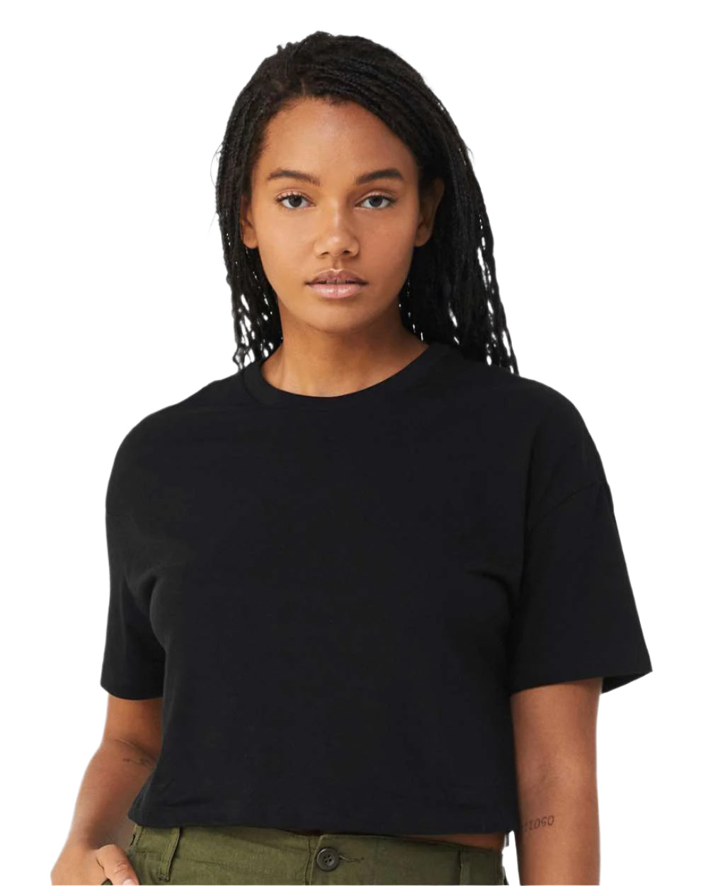 🌸BELLA + CANVAS Ladies' Jersey Crop Tee The Branded Salon