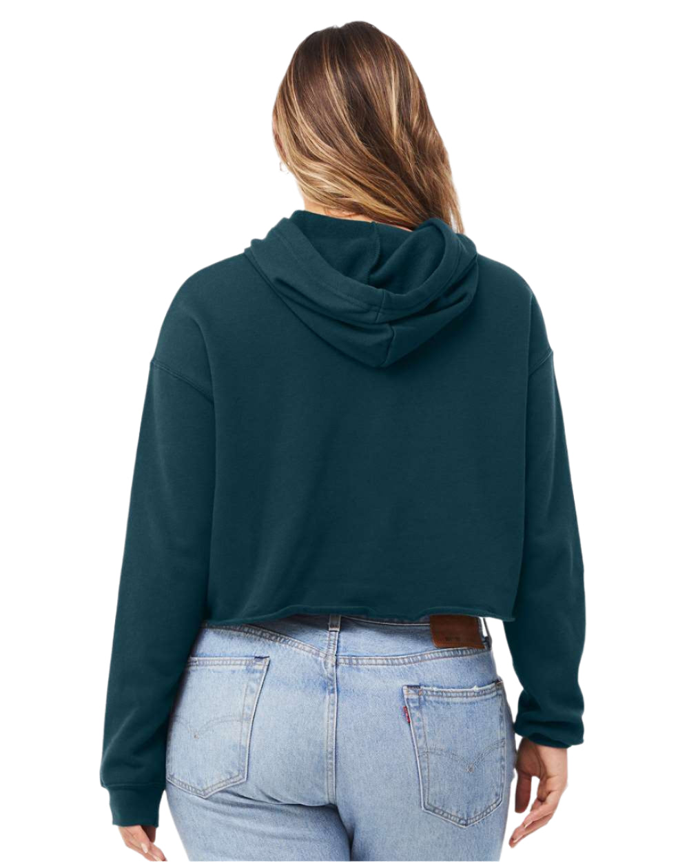 🌸BELLA + CANVAS Ladies' Crop Fleece Hoodie The Branded Salon