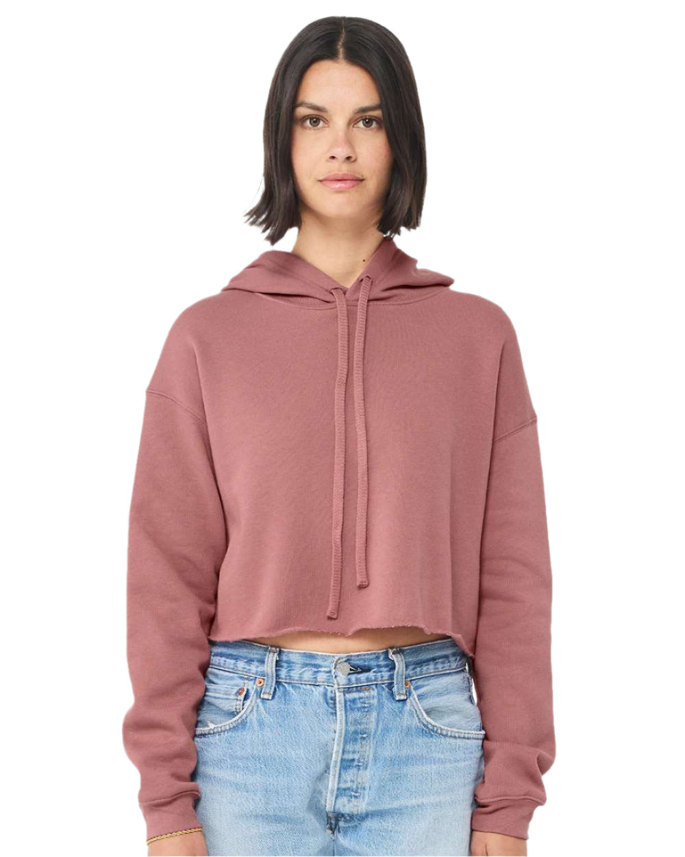 🌸BELLA + CANVAS Ladies' Crop Fleece Hoodie The Branded Salon