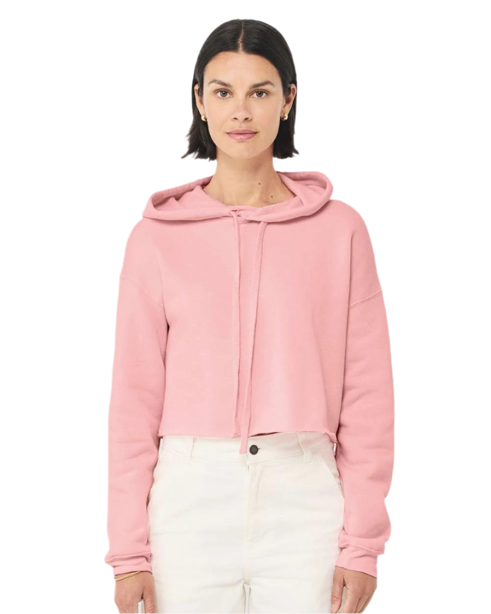 🌸BELLA + CANVAS Ladies' Crop Fleece Hoodie The Branded Salon