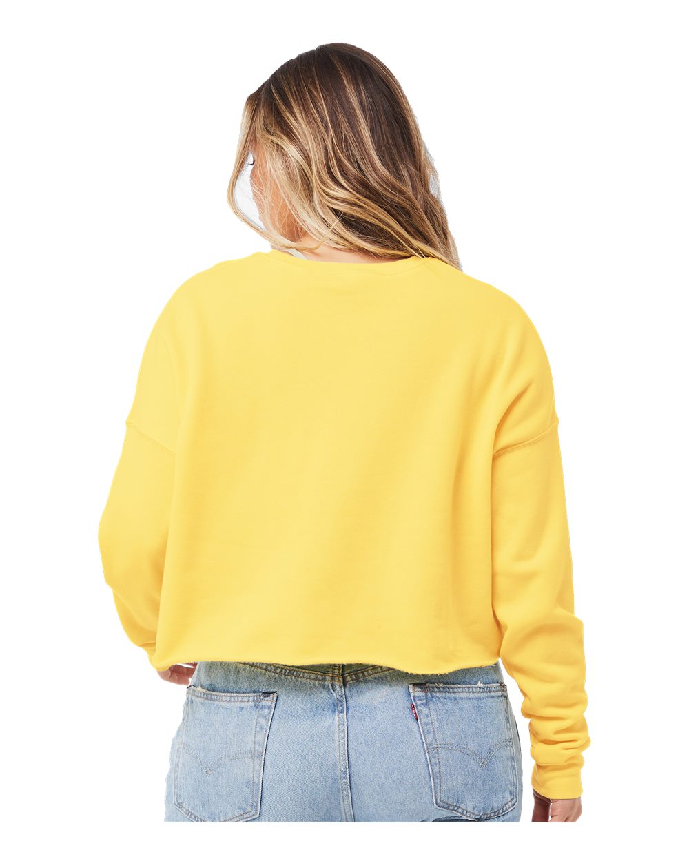 🌸BELLA + CANVAS Ladies' Cropped Fleece Crew Effortless Branding