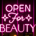 ✨"Open For Beauty" Neon Sign 📸 Ideal For: Salon Entrances & Display Windows The Branded Salon