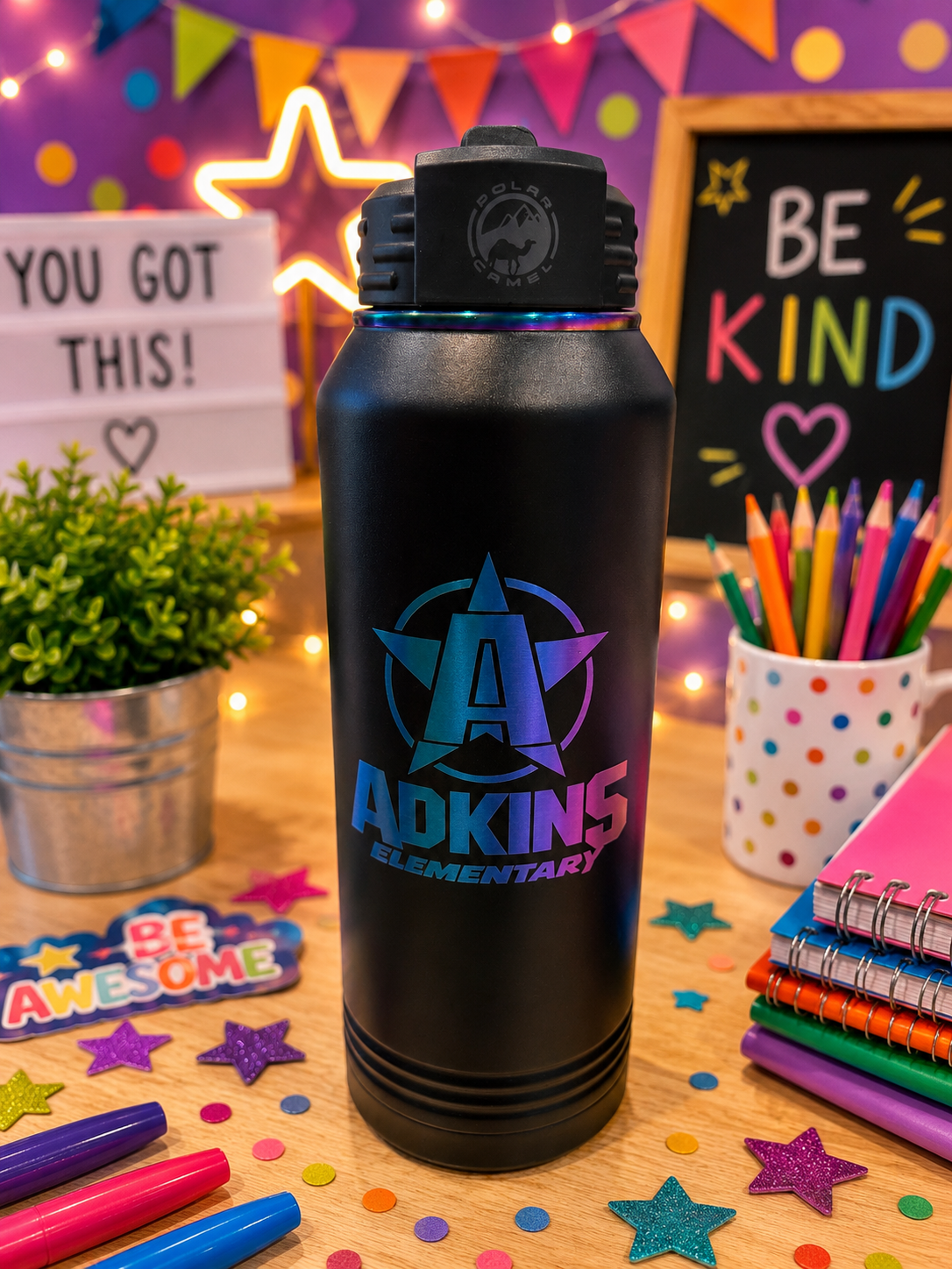 Adkins Elementary 32 oz Water Bottle