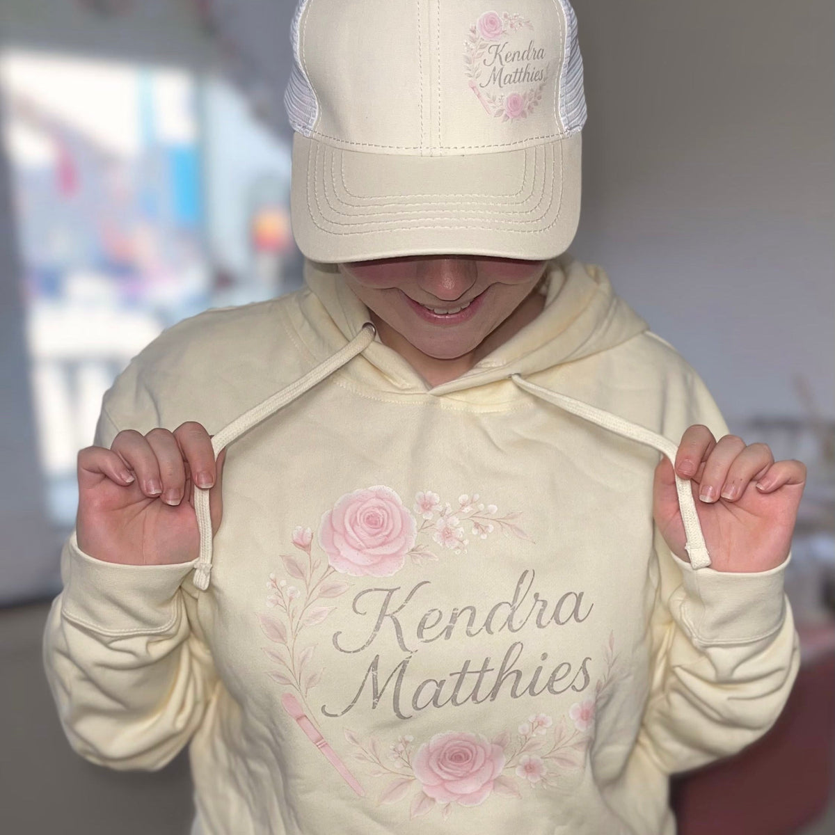 Kendra Matthies Signature Design🌸Hoodie - Made with Heart. Worn with Confidence. The Branded Salon