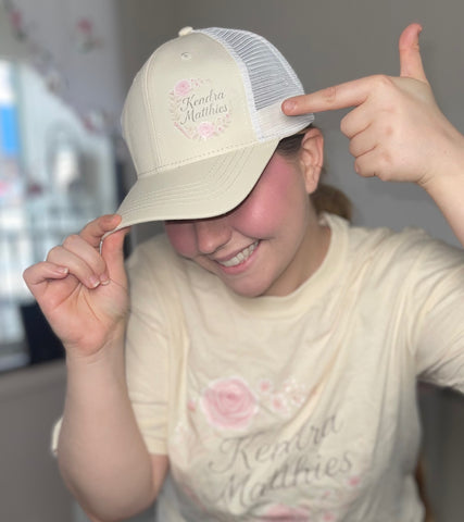 Kendra Matthies Signature Design🌸Hat - Made with Heart. Worn with Confidence.