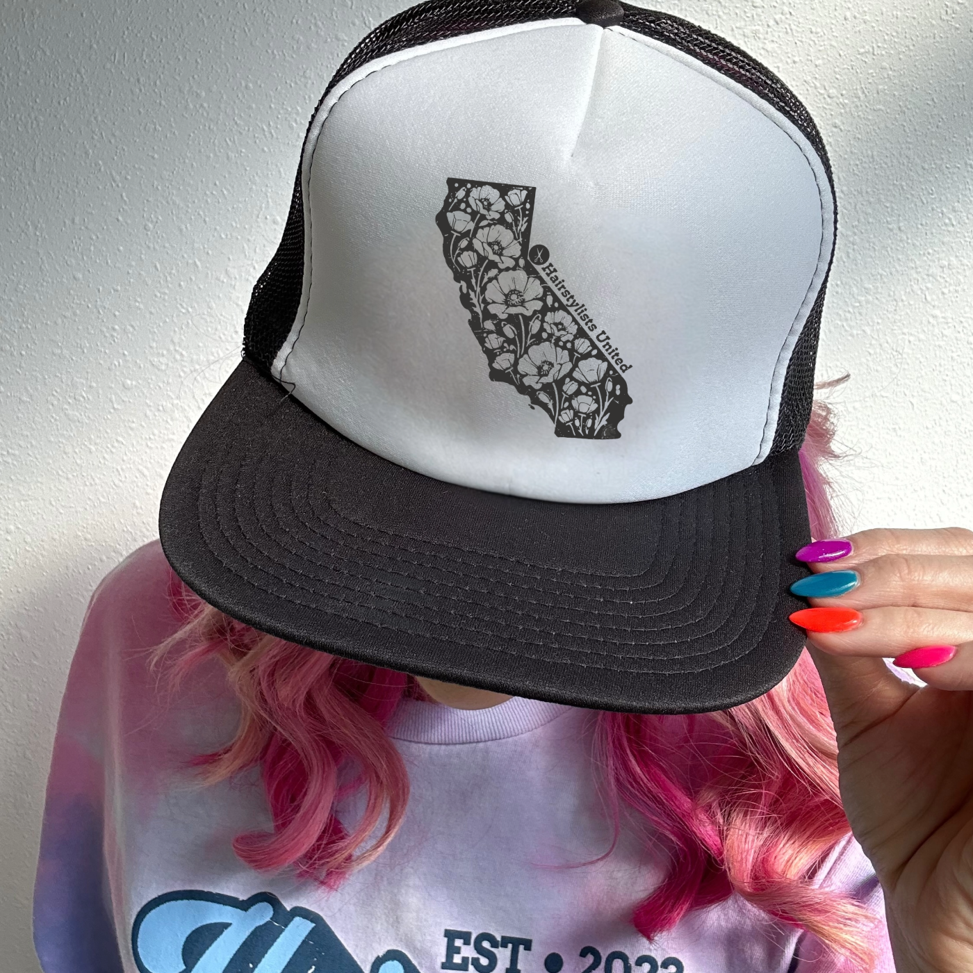 California Bloom of Hope Trucker Hat: Supporting Beauty Pros