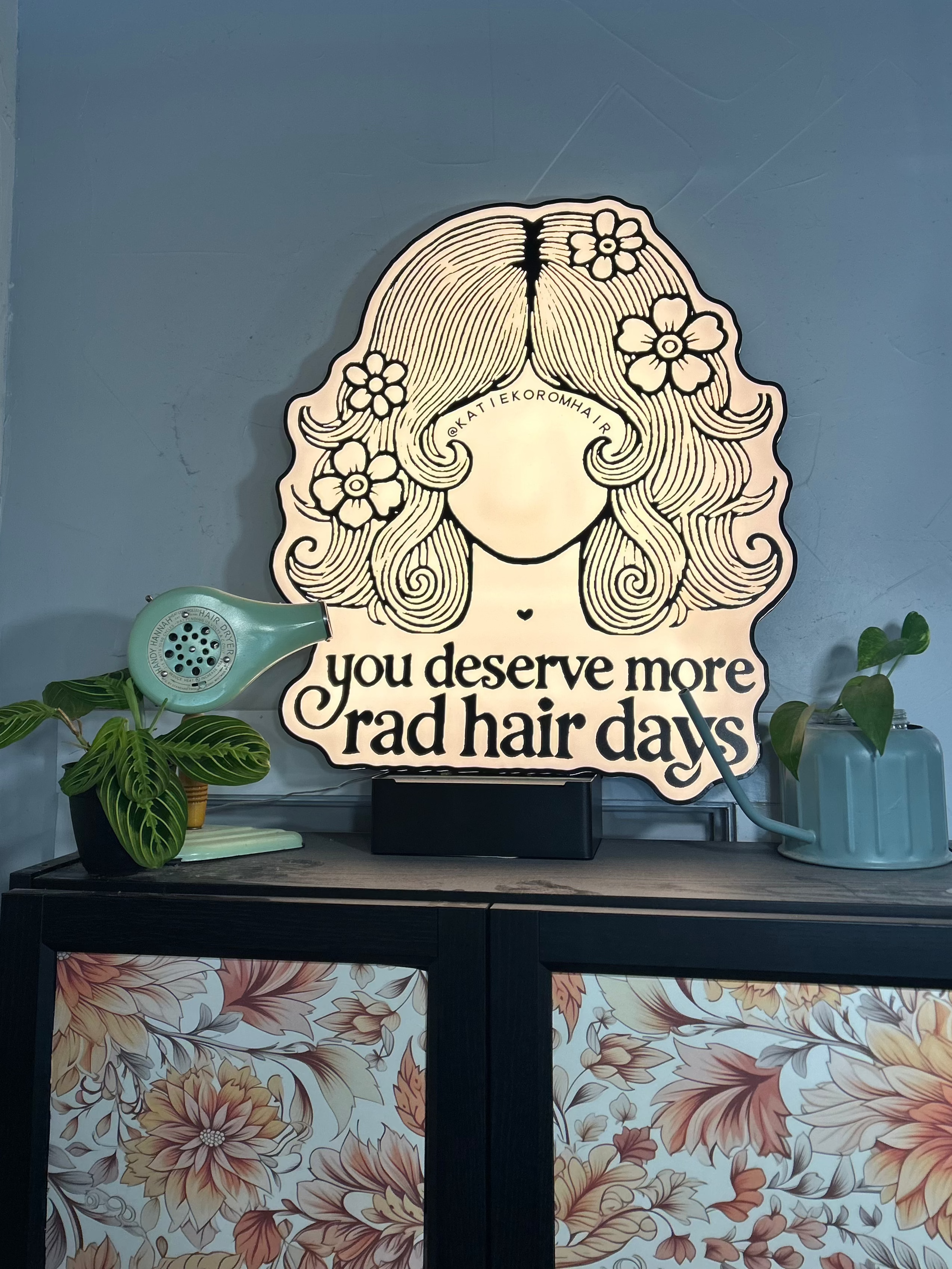 Die-Cut Logo Light Box – The Branded Salon Edition