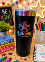 Adkins Skinny 20oz Tumbler Star Logo
