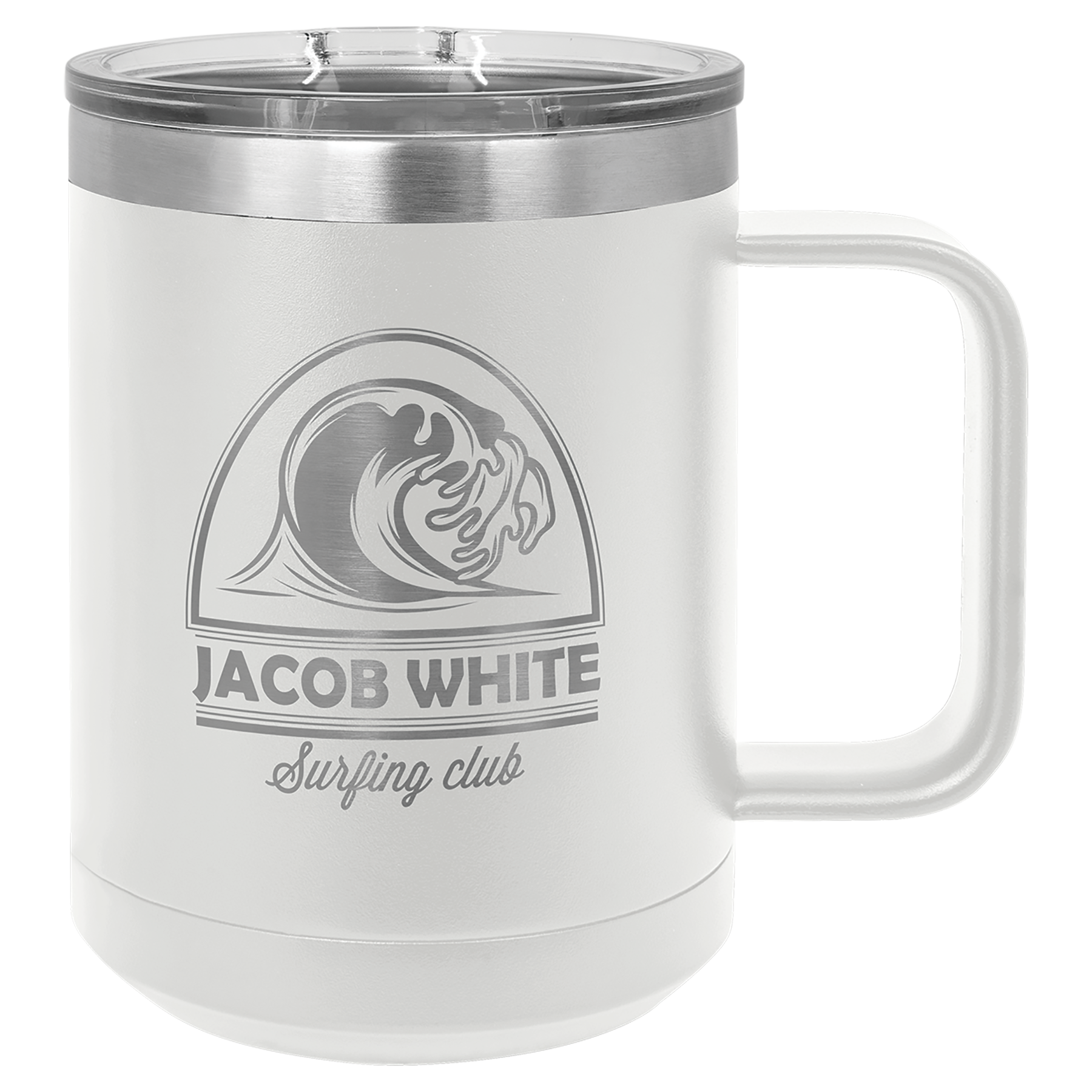 Custom Laser Engraved 15oz Coffee Mug by Polar Camel